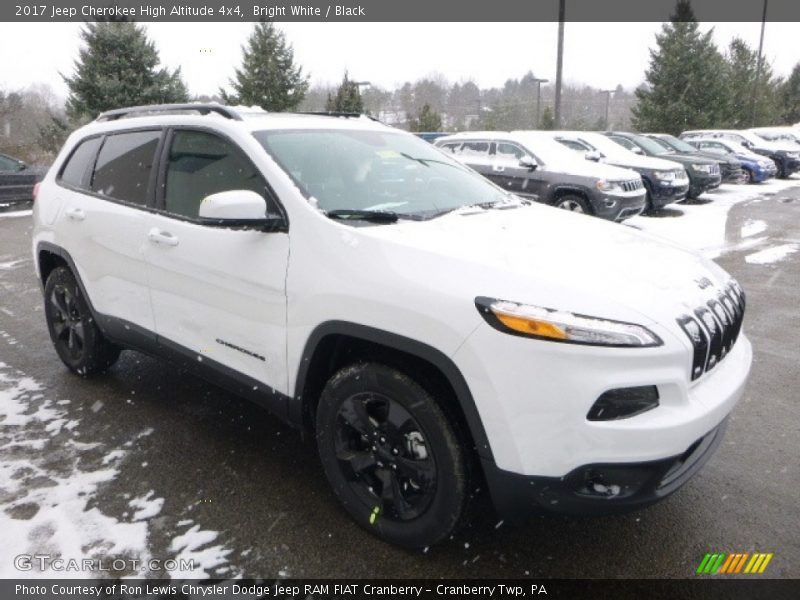 Bright White / Black 2017 Jeep Cherokee High Altitude 4x4