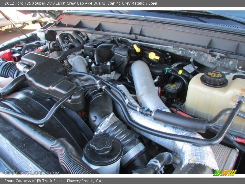 Sterling Grey Metallic / Steel 2012 Ford F350 Super Duty Lariat Crew Cab 4x4 Dually