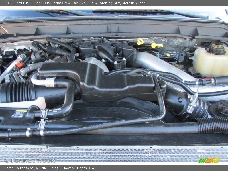 Sterling Grey Metallic / Steel 2012 Ford F350 Super Duty Lariat Crew Cab 4x4 Dually