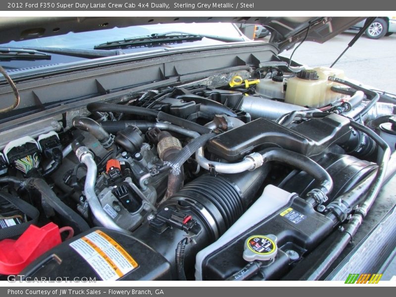 Sterling Grey Metallic / Steel 2012 Ford F350 Super Duty Lariat Crew Cab 4x4 Dually