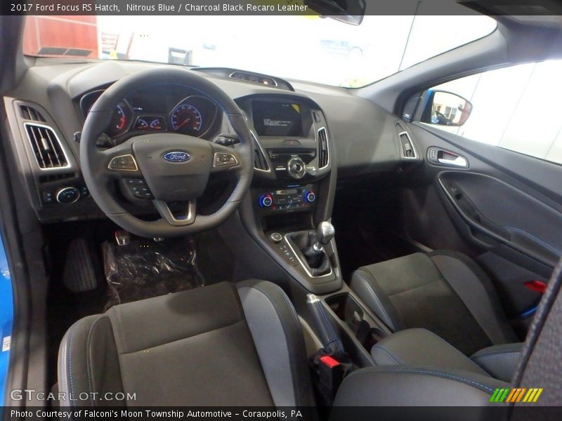  2017 Focus RS Hatch Charcoal Black Recaro Leather Interior
