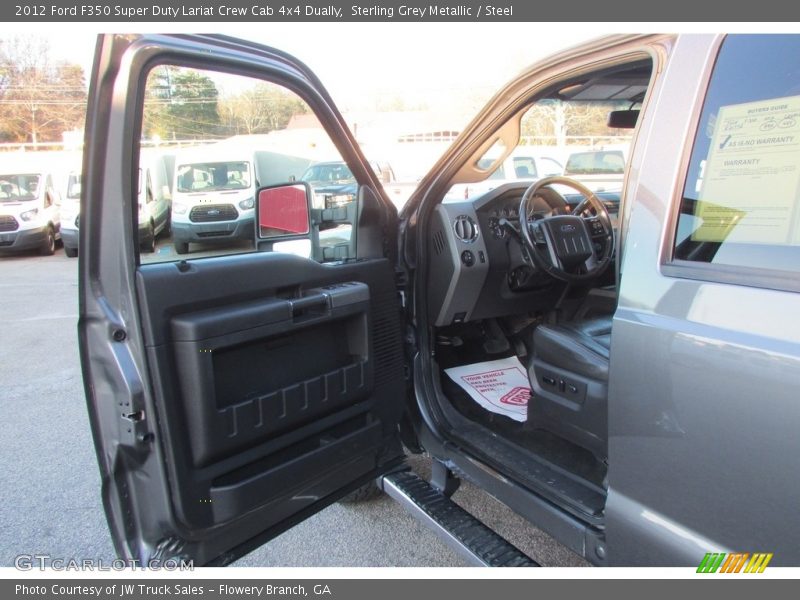 Sterling Grey Metallic / Steel 2012 Ford F350 Super Duty Lariat Crew Cab 4x4 Dually