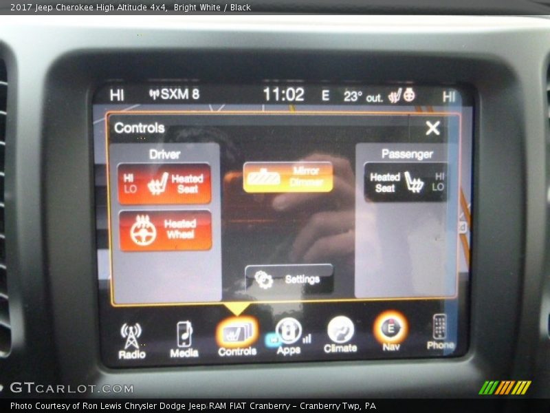 Bright White / Black 2017 Jeep Cherokee High Altitude 4x4