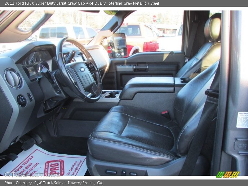 Sterling Grey Metallic / Steel 2012 Ford F350 Super Duty Lariat Crew Cab 4x4 Dually