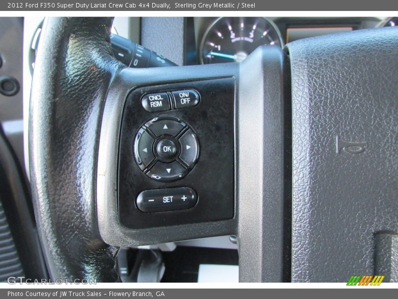 Sterling Grey Metallic / Steel 2012 Ford F350 Super Duty Lariat Crew Cab 4x4 Dually