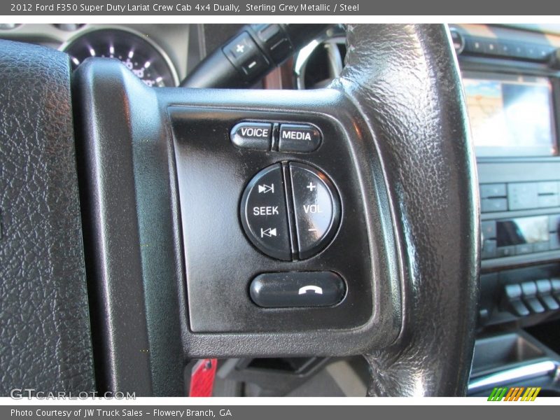 Sterling Grey Metallic / Steel 2012 Ford F350 Super Duty Lariat Crew Cab 4x4 Dually