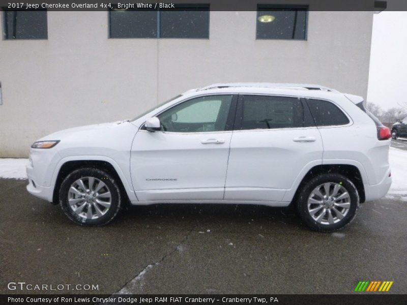 Bright White / Black 2017 Jeep Cherokee Overland 4x4