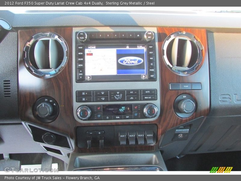Sterling Grey Metallic / Steel 2012 Ford F350 Super Duty Lariat Crew Cab 4x4 Dually