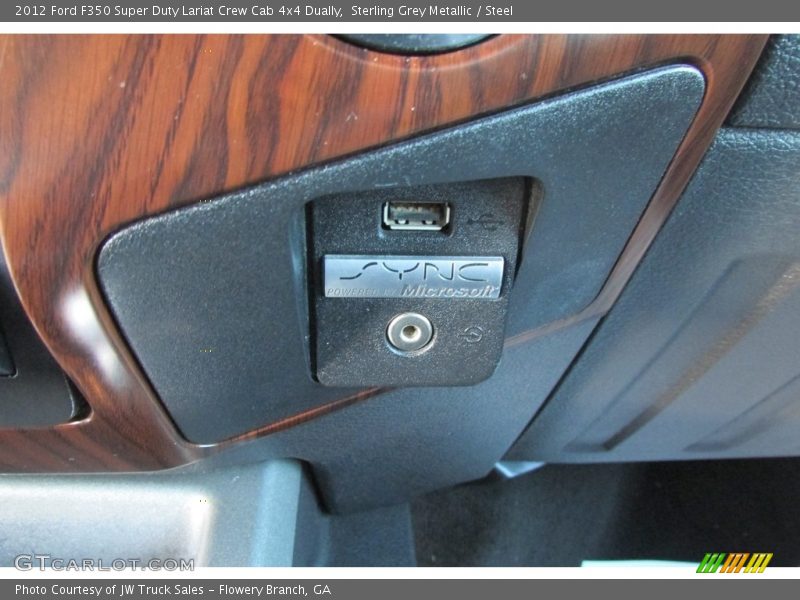 Sterling Grey Metallic / Steel 2012 Ford F350 Super Duty Lariat Crew Cab 4x4 Dually