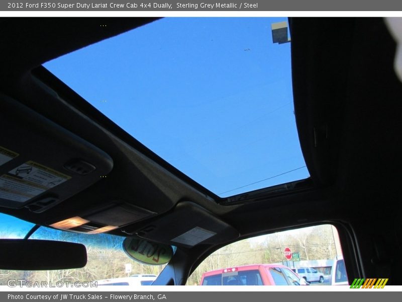 Sterling Grey Metallic / Steel 2012 Ford F350 Super Duty Lariat Crew Cab 4x4 Dually