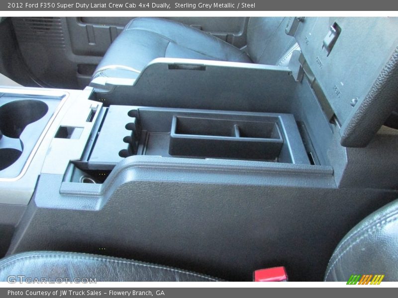 Sterling Grey Metallic / Steel 2012 Ford F350 Super Duty Lariat Crew Cab 4x4 Dually