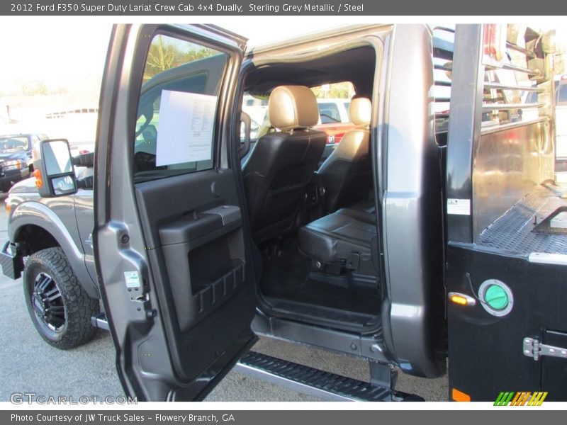 Sterling Grey Metallic / Steel 2012 Ford F350 Super Duty Lariat Crew Cab 4x4 Dually