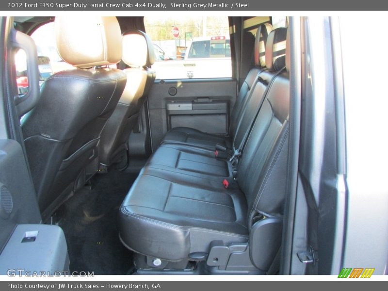 Sterling Grey Metallic / Steel 2012 Ford F350 Super Duty Lariat Crew Cab 4x4 Dually