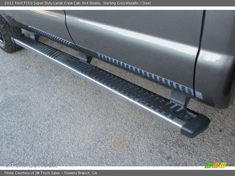 Sterling Grey Metallic / Steel 2012 Ford F350 Super Duty Lariat Crew Cab 4x4 Dually