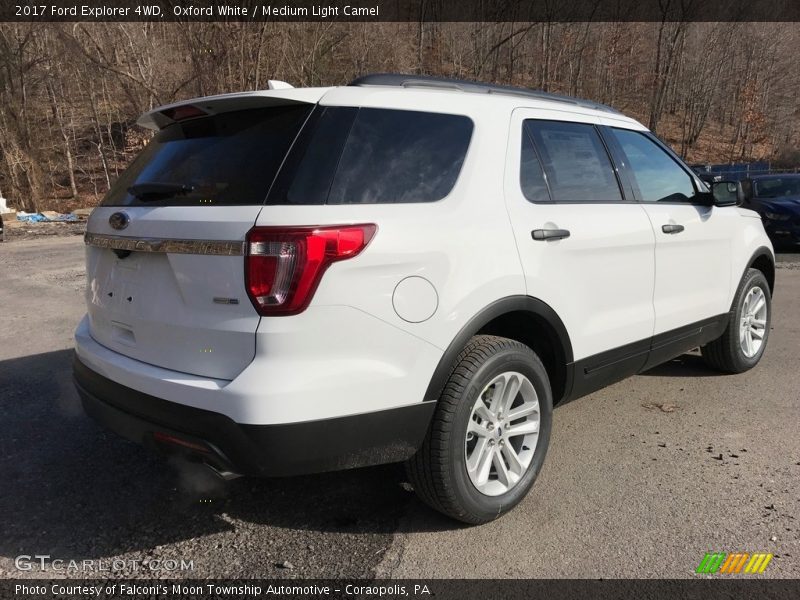 Oxford White / Medium Light Camel 2017 Ford Explorer 4WD