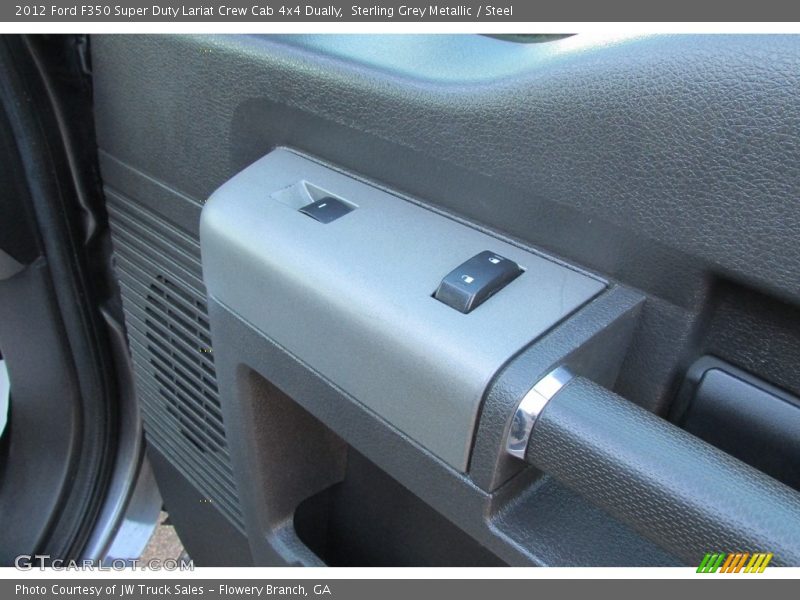 Sterling Grey Metallic / Steel 2012 Ford F350 Super Duty Lariat Crew Cab 4x4 Dually