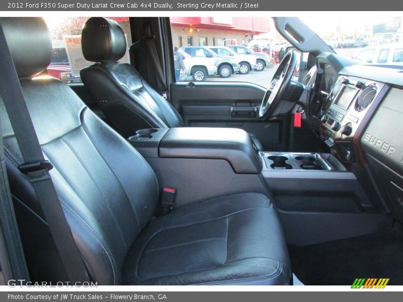 Sterling Grey Metallic / Steel 2012 Ford F350 Super Duty Lariat Crew Cab 4x4 Dually