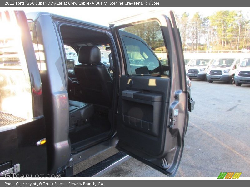 Sterling Grey Metallic / Steel 2012 Ford F350 Super Duty Lariat Crew Cab 4x4 Dually
