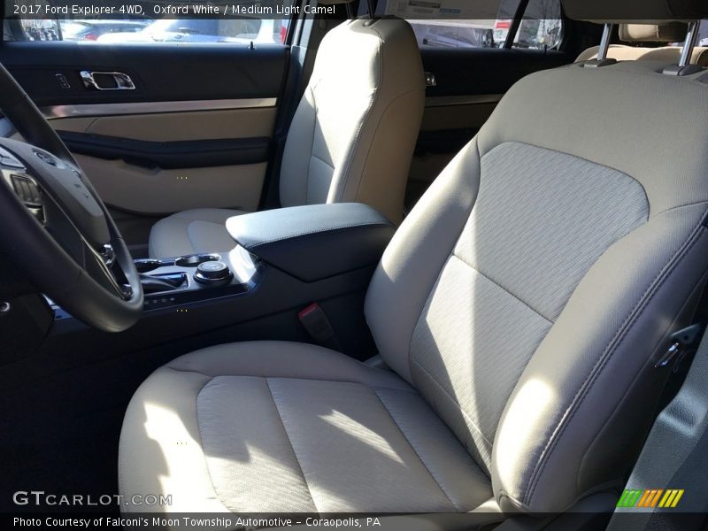 Oxford White / Medium Light Camel 2017 Ford Explorer 4WD