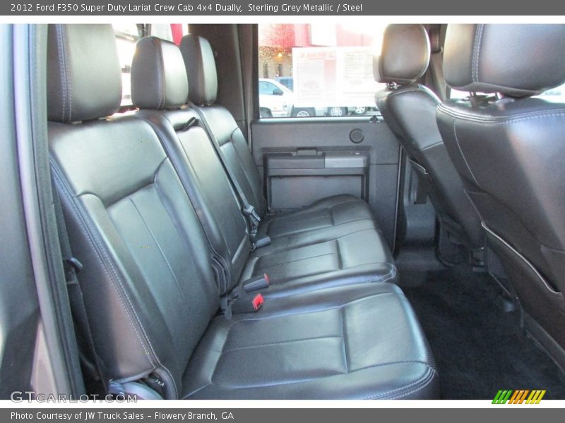 Sterling Grey Metallic / Steel 2012 Ford F350 Super Duty Lariat Crew Cab 4x4 Dually