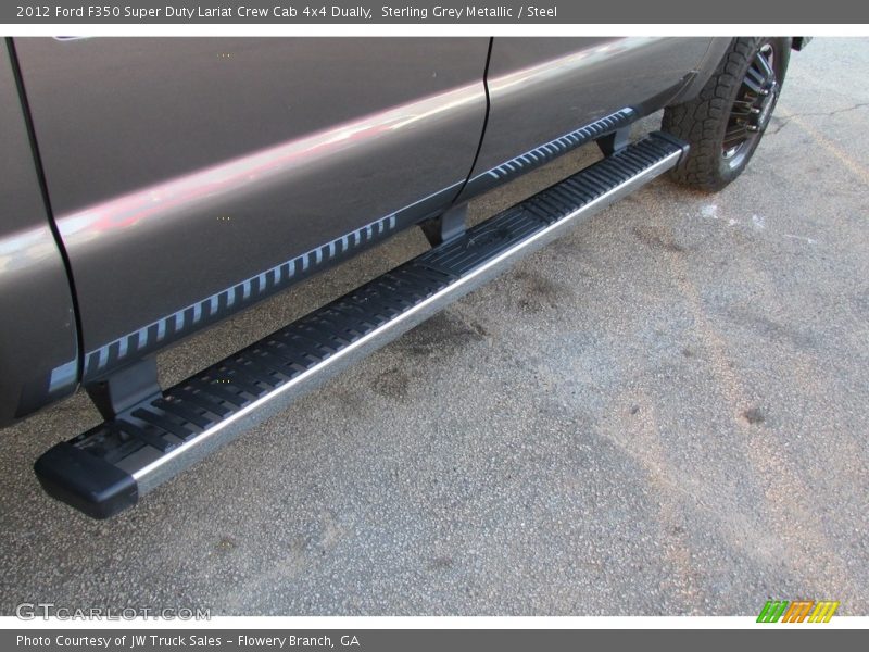 Sterling Grey Metallic / Steel 2012 Ford F350 Super Duty Lariat Crew Cab 4x4 Dually