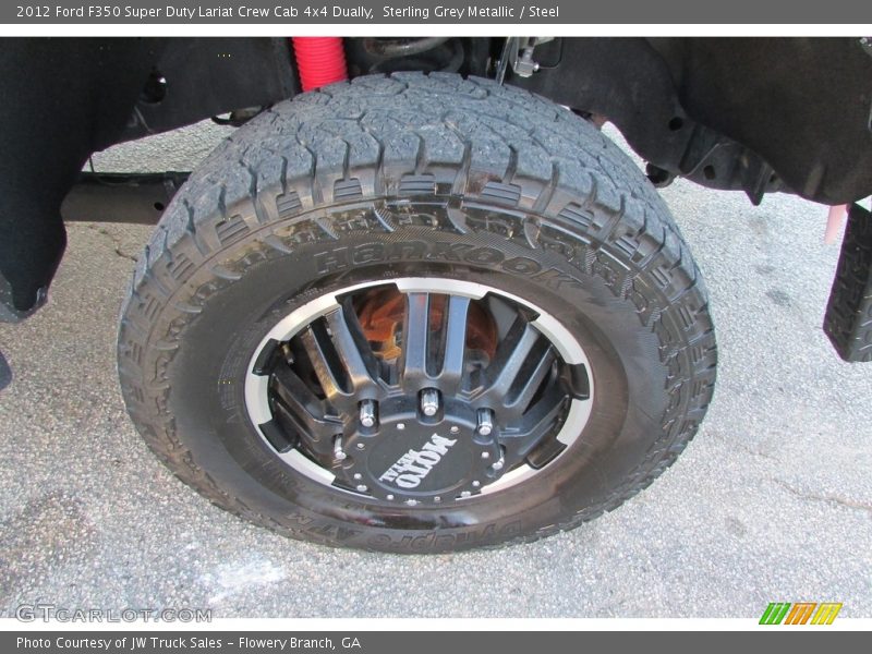 Sterling Grey Metallic / Steel 2012 Ford F350 Super Duty Lariat Crew Cab 4x4 Dually