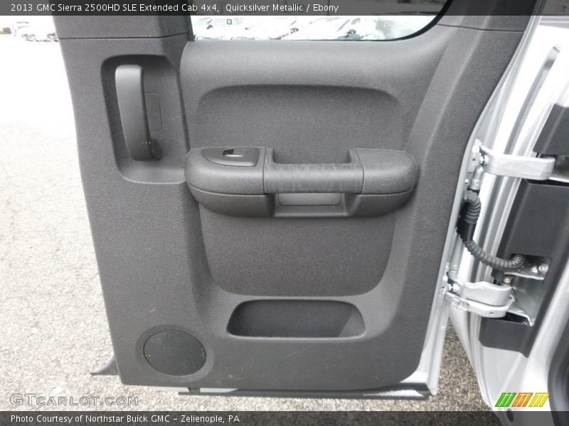 Quicksilver Metallic / Ebony 2013 GMC Sierra 2500HD SLE Extended Cab 4x4