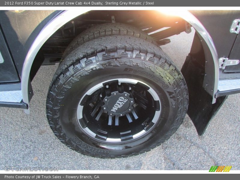 Sterling Grey Metallic / Steel 2012 Ford F350 Super Duty Lariat Crew Cab 4x4 Dually