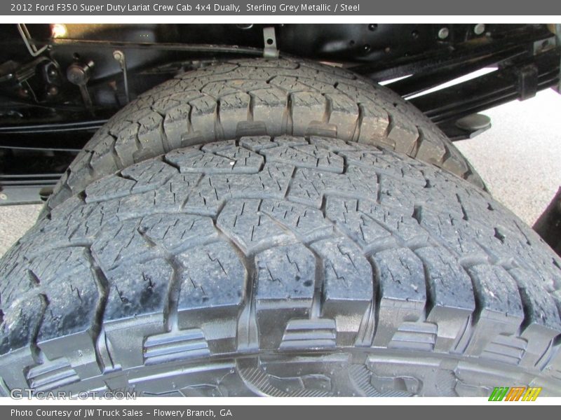 Sterling Grey Metallic / Steel 2012 Ford F350 Super Duty Lariat Crew Cab 4x4 Dually