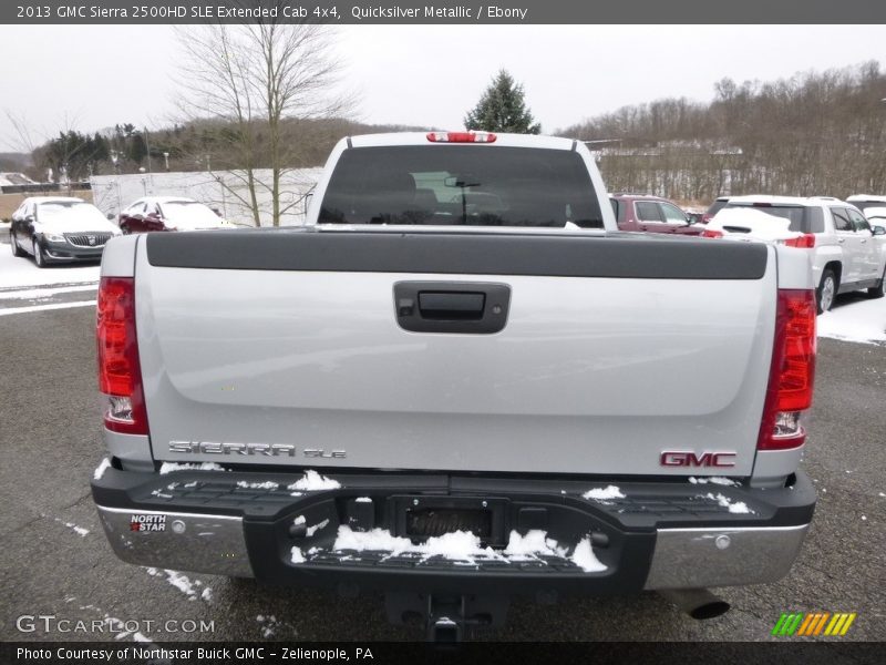 Quicksilver Metallic / Ebony 2013 GMC Sierra 2500HD SLE Extended Cab 4x4