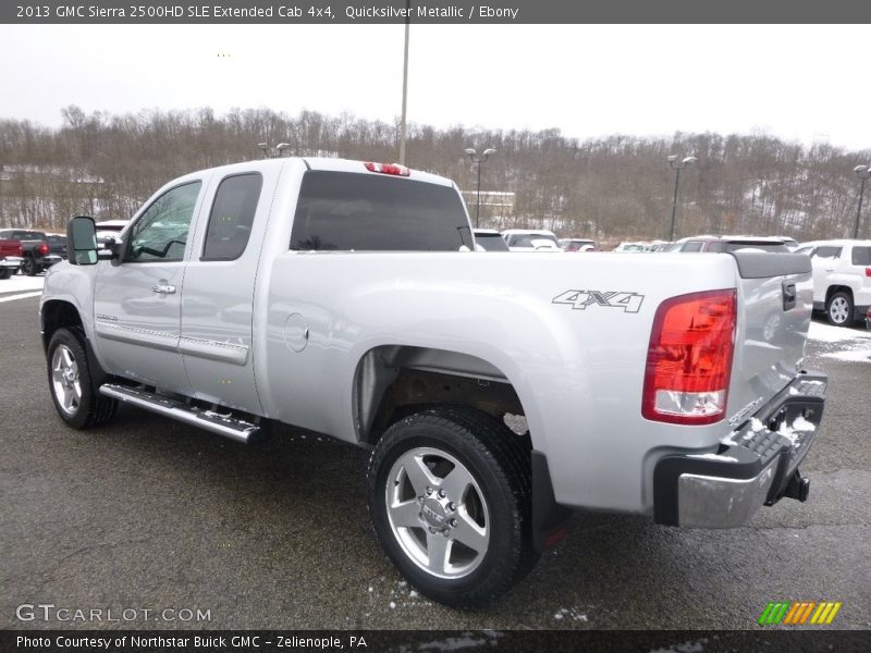 Quicksilver Metallic / Ebony 2013 GMC Sierra 2500HD SLE Extended Cab 4x4