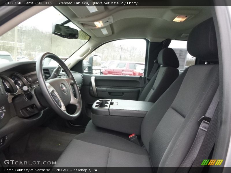 Quicksilver Metallic / Ebony 2013 GMC Sierra 2500HD SLE Extended Cab 4x4