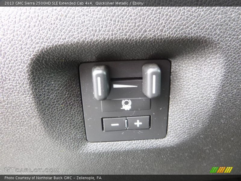 Quicksilver Metallic / Ebony 2013 GMC Sierra 2500HD SLE Extended Cab 4x4
