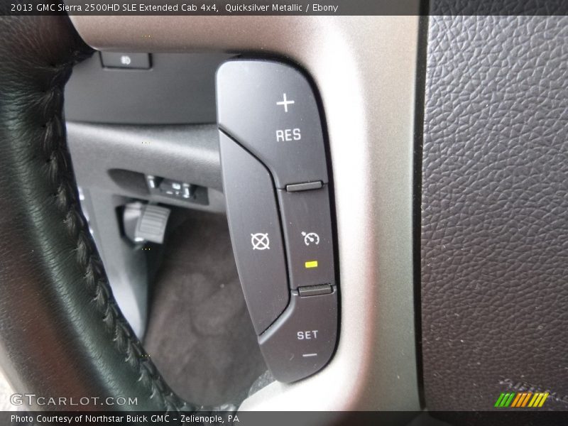 Quicksilver Metallic / Ebony 2013 GMC Sierra 2500HD SLE Extended Cab 4x4