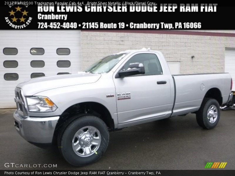 Bright Silver Metallic / Black/Diesel Gray 2017 Ram 2500 Tradesman Regular Cab 4x4