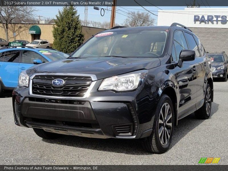 Dark Gray Metallic / Black 2017 Subaru Forester 2.0XT Premium