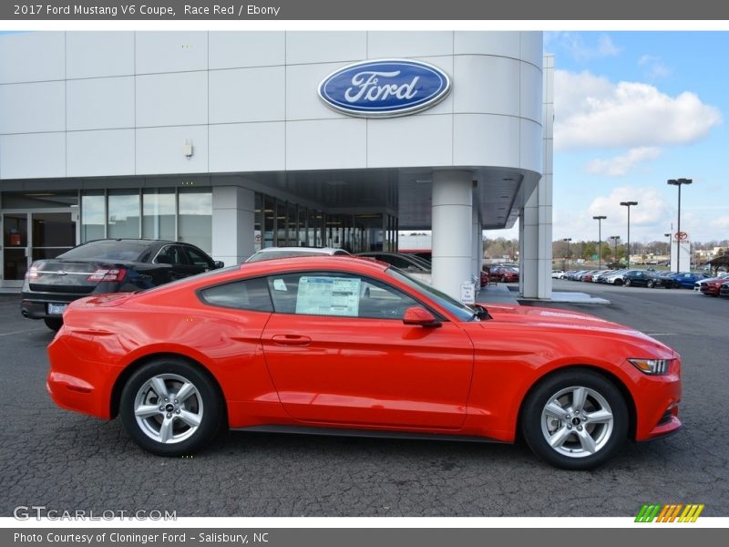 Race Red / Ebony 2017 Ford Mustang V6 Coupe