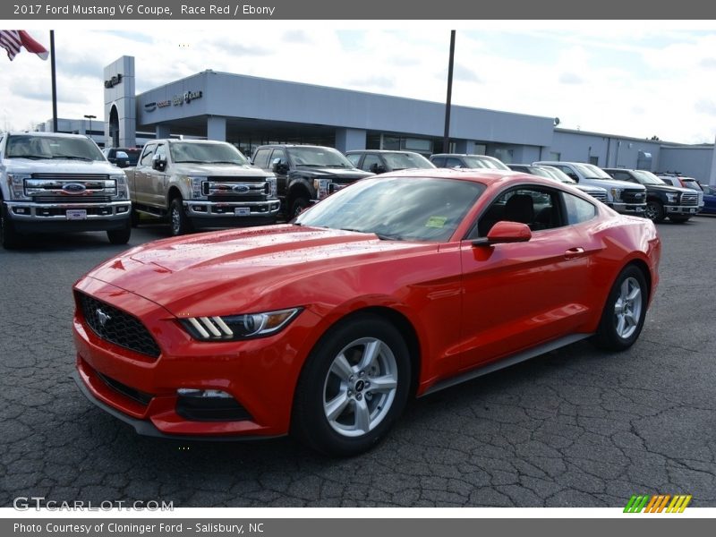 Race Red / Ebony 2017 Ford Mustang V6 Coupe
