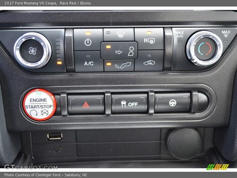 Race Red / Ebony 2017 Ford Mustang V6 Coupe