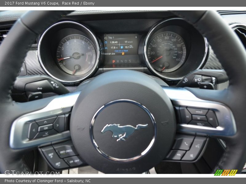 Race Red / Ebony 2017 Ford Mustang V6 Coupe