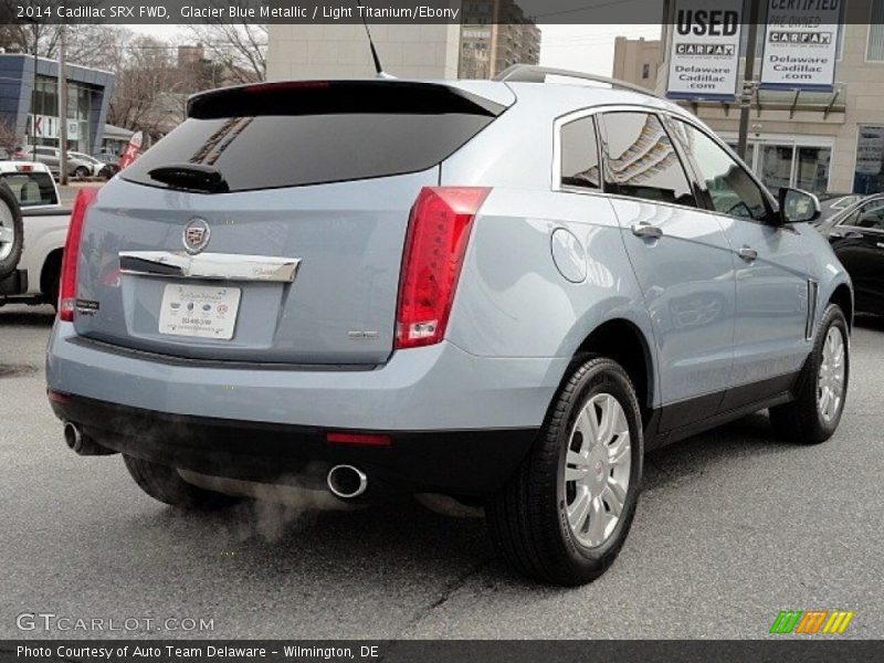 Glacier Blue Metallic / Light Titanium/Ebony 2014 Cadillac SRX FWD