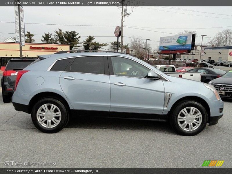 Glacier Blue Metallic / Light Titanium/Ebony 2014 Cadillac SRX FWD