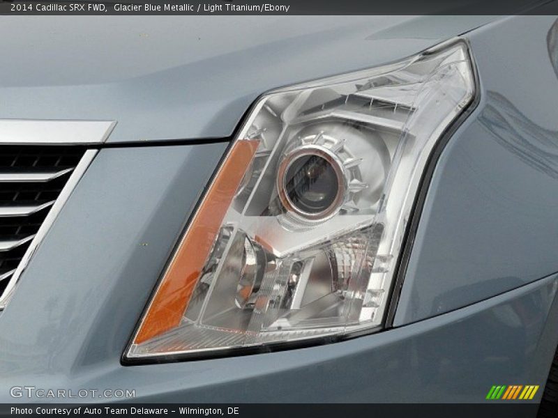 Glacier Blue Metallic / Light Titanium/Ebony 2014 Cadillac SRX FWD
