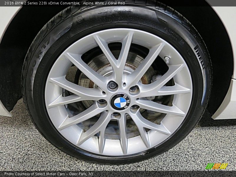 Alpine White / Coral Red 2016 BMW 2 Series 228i xDrive Convertible