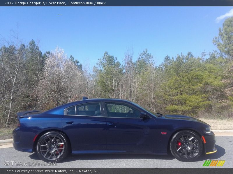 Contusion Blue / Black 2017 Dodge Charger R/T Scat Pack