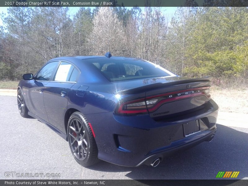 Contusion Blue / Black 2017 Dodge Charger R/T Scat Pack