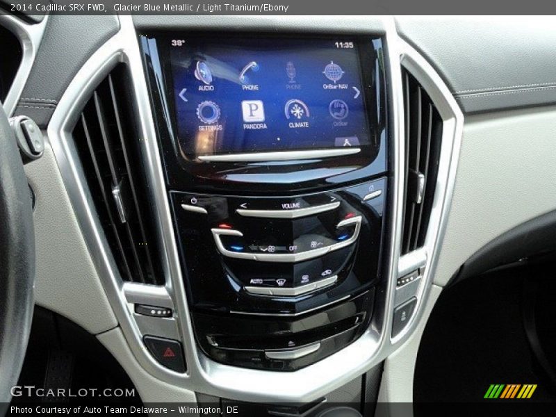 Glacier Blue Metallic / Light Titanium/Ebony 2014 Cadillac SRX FWD