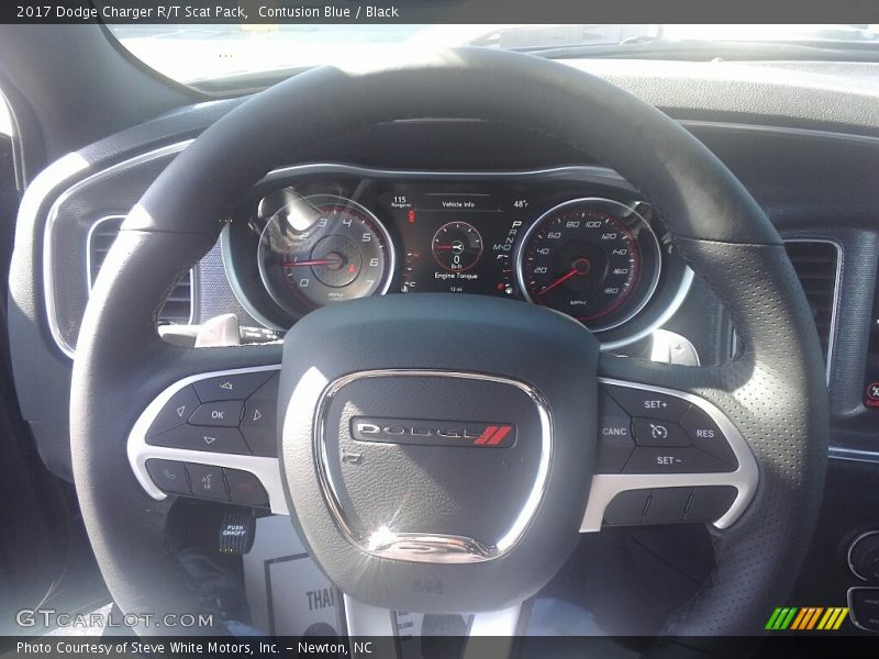Contusion Blue / Black 2017 Dodge Charger R/T Scat Pack