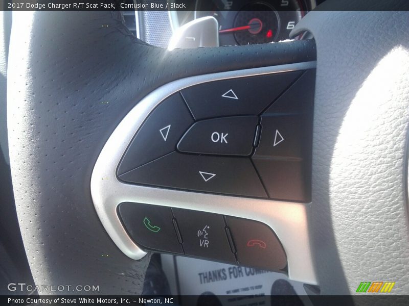 Contusion Blue / Black 2017 Dodge Charger R/T Scat Pack