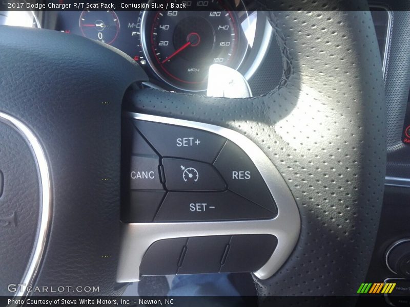 Contusion Blue / Black 2017 Dodge Charger R/T Scat Pack